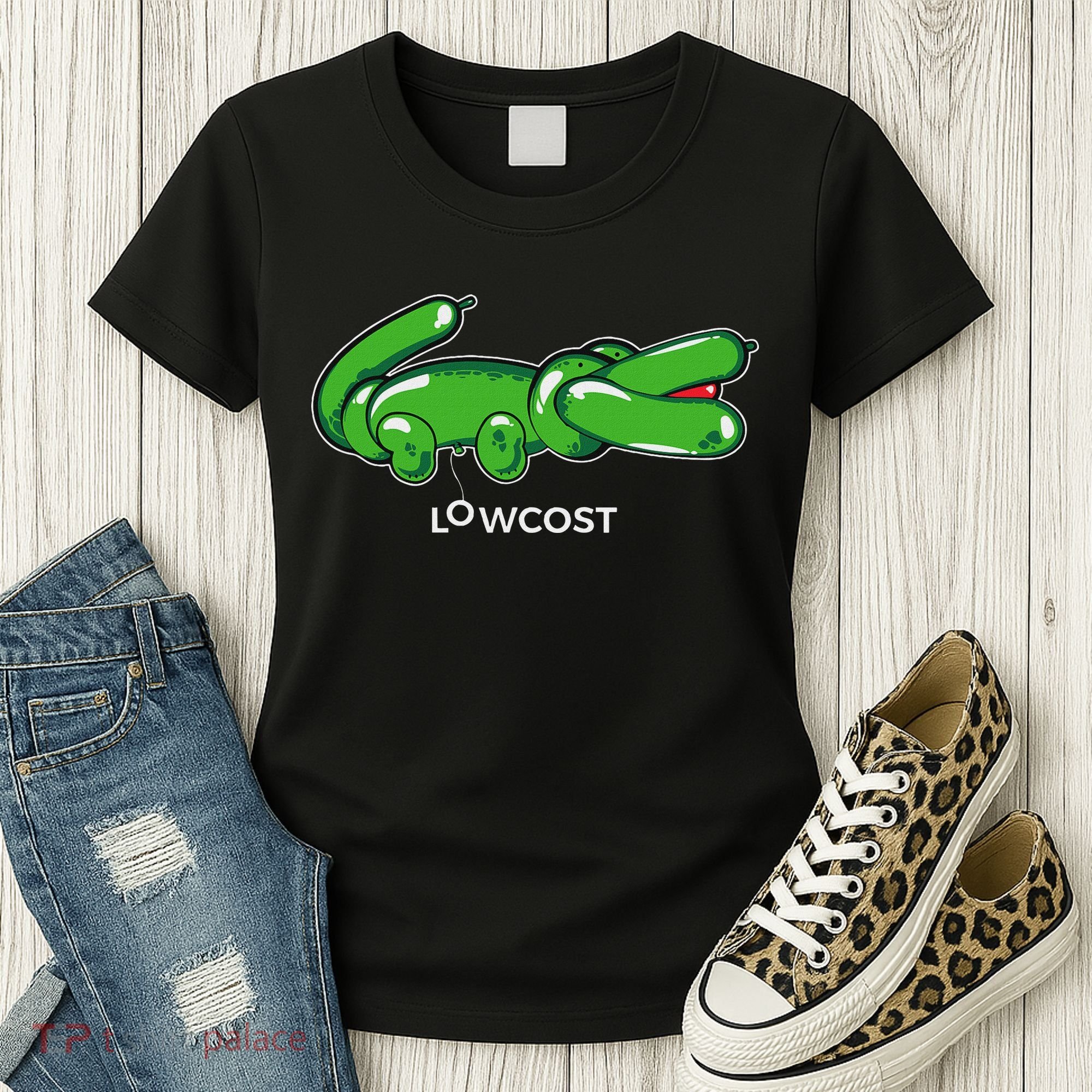 Crocodile Balloon Low Cost Funny Brand Sarcasm Sarcastic Women's T-Shirt