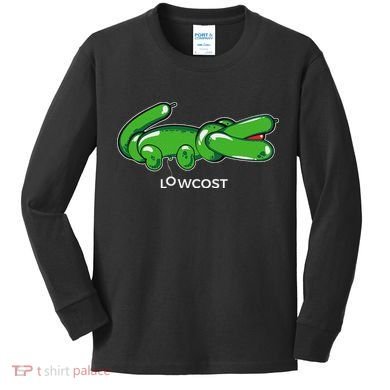 Crocodile Balloon Low Cost Funny Brand Sarcasm Sarcastic Kids Long Sleeve Shirt