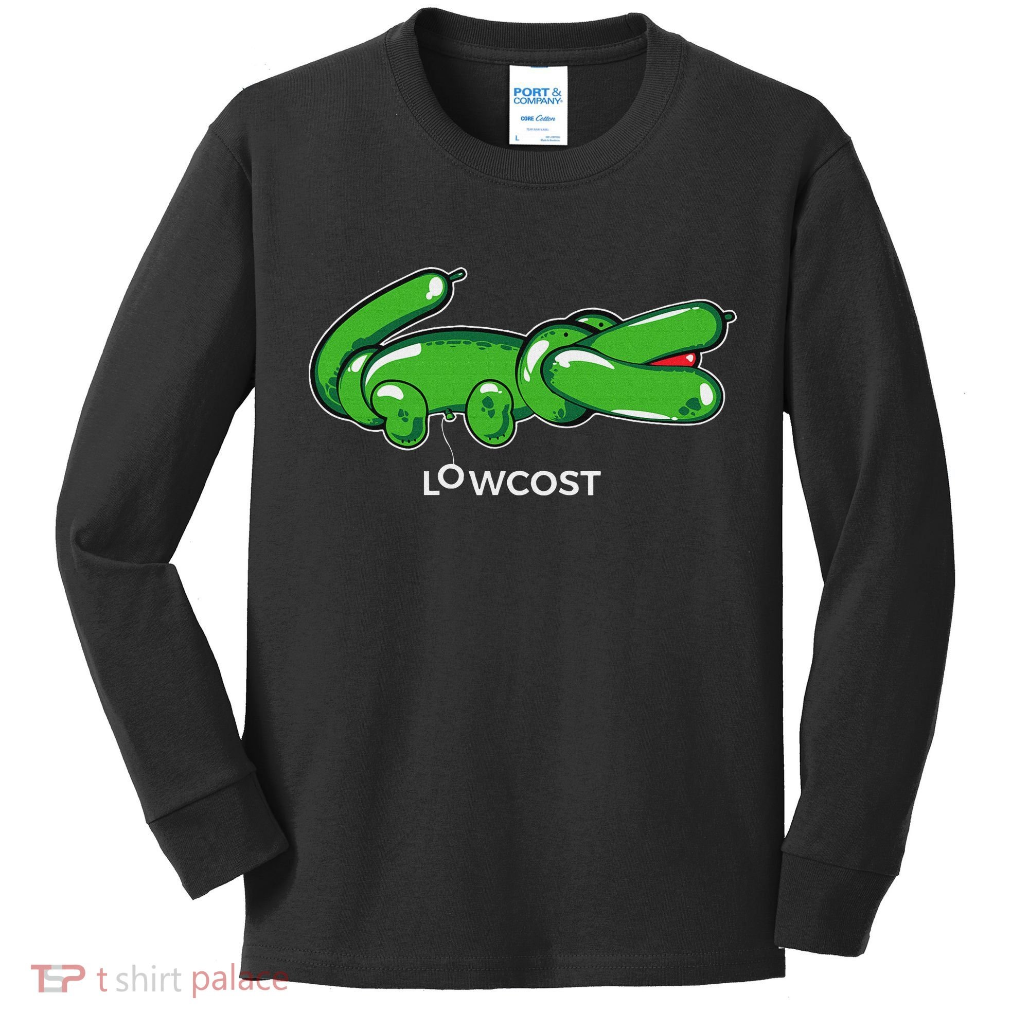 Crocodile Balloon Low Cost Funny Brand Sarcasm Sarcastic Kids Long Sleeve Shirt