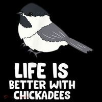 Chickadee Bird Life Is Better With Blackcapped Chickadees Mousepad thumb 1