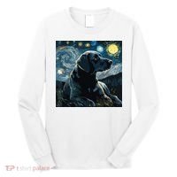 Cute Black Lab Black Labrador Retriever Puppy Dog Mom Animal Long Sleeve Shirt thumb 0