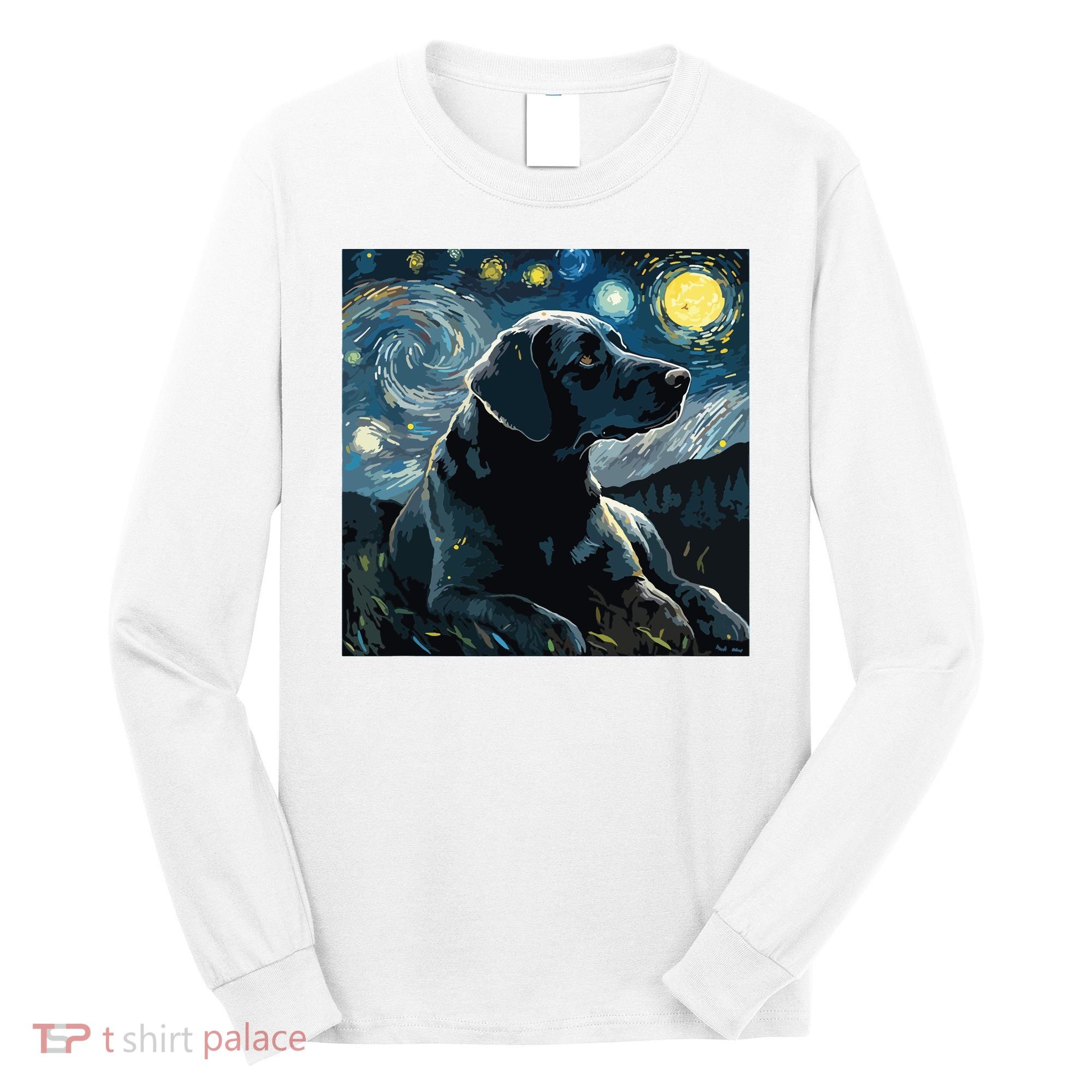 Cute Black Lab Black Labrador Retriever Puppy Dog Mom Animal Long Sleeve Shirt