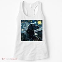 Cute Black Lab Black Labrador Retriever Puppy Dog Mom Animal Women's Tank Top thumb 0