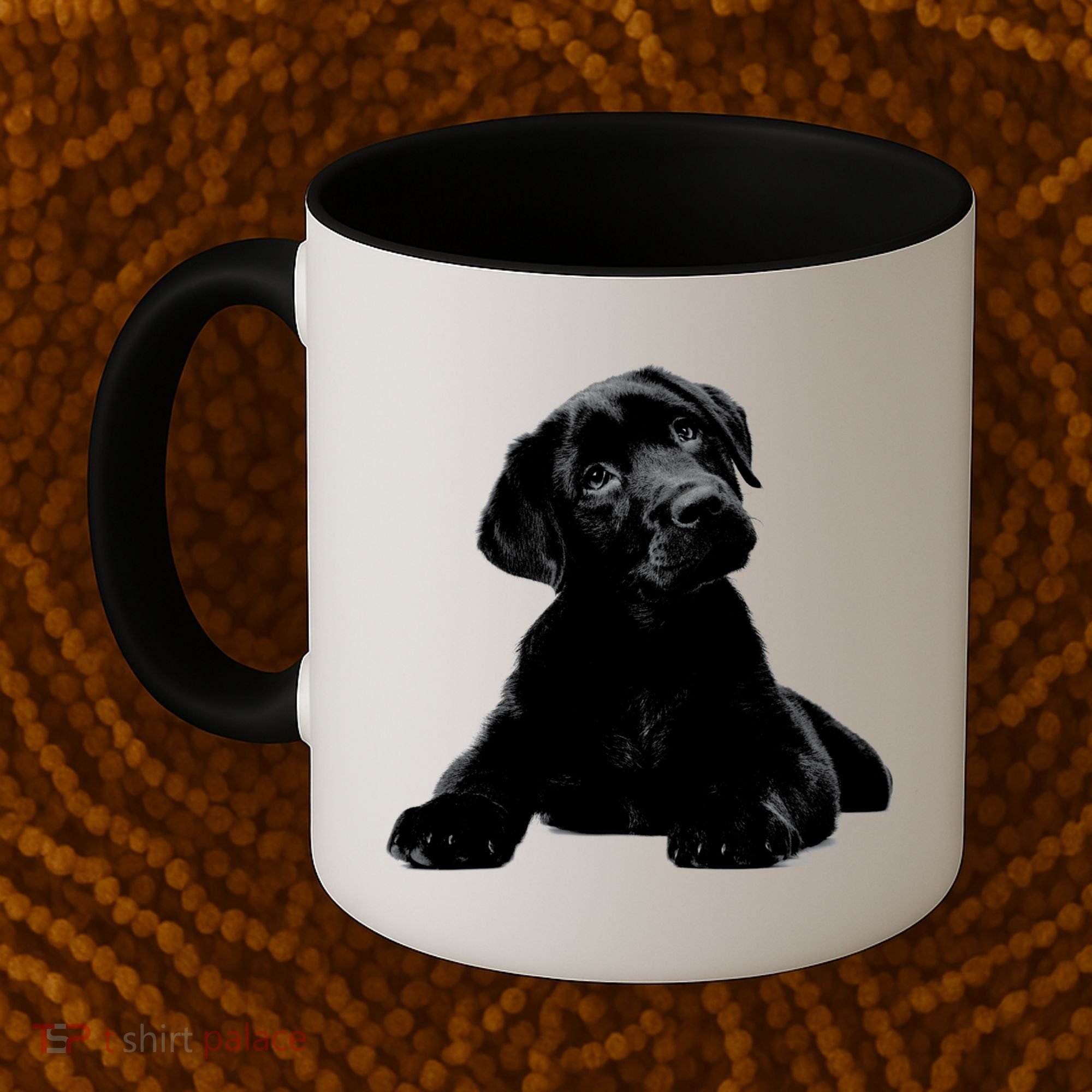 Cute Black Lab Puppy Dog Animal Lover Gift Coffee Mug