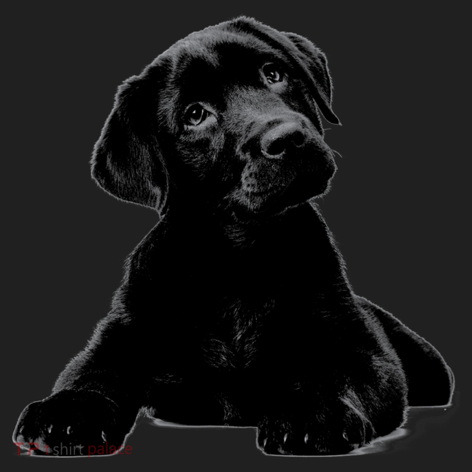 Cute Black Lab Puppy Dog Animal Lover Gift Golf Towel