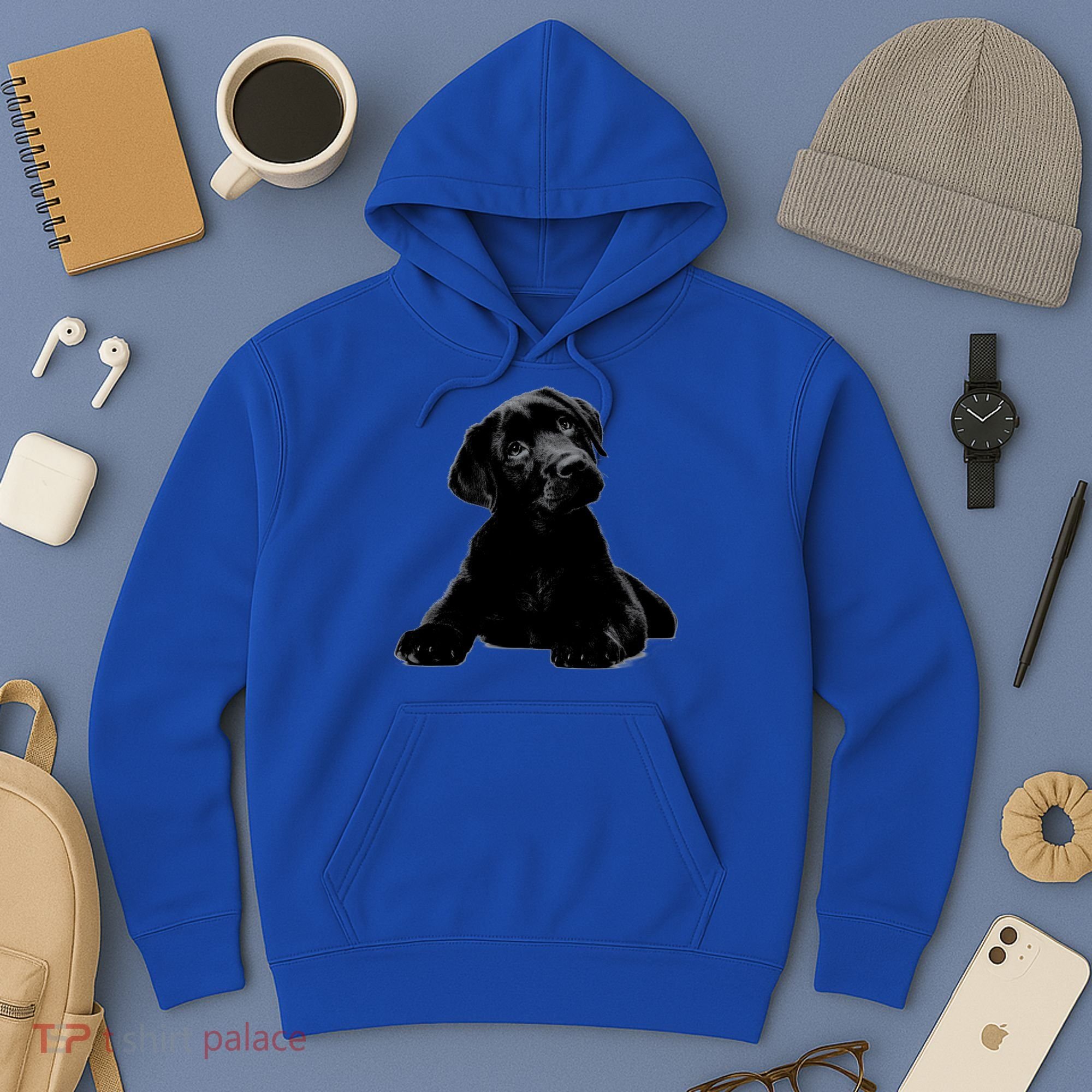 Cute Black Lab Puppy Dog Animal Lover Gift Hoodie