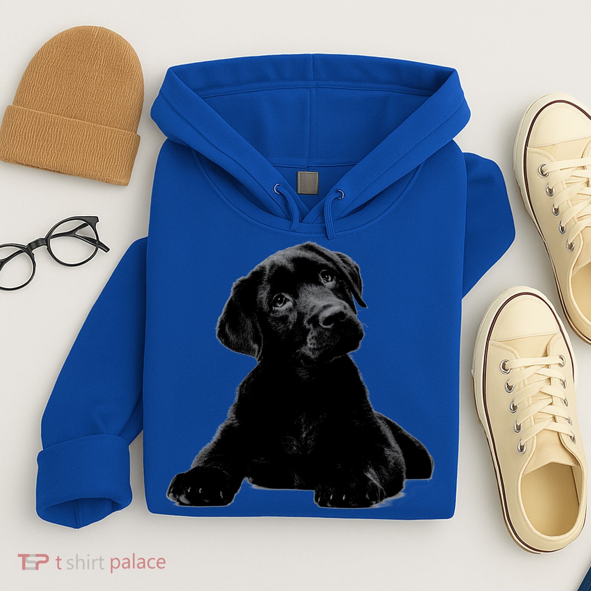 Cute Black Lab Puppy Dog Animal Lover Gift Hoodie