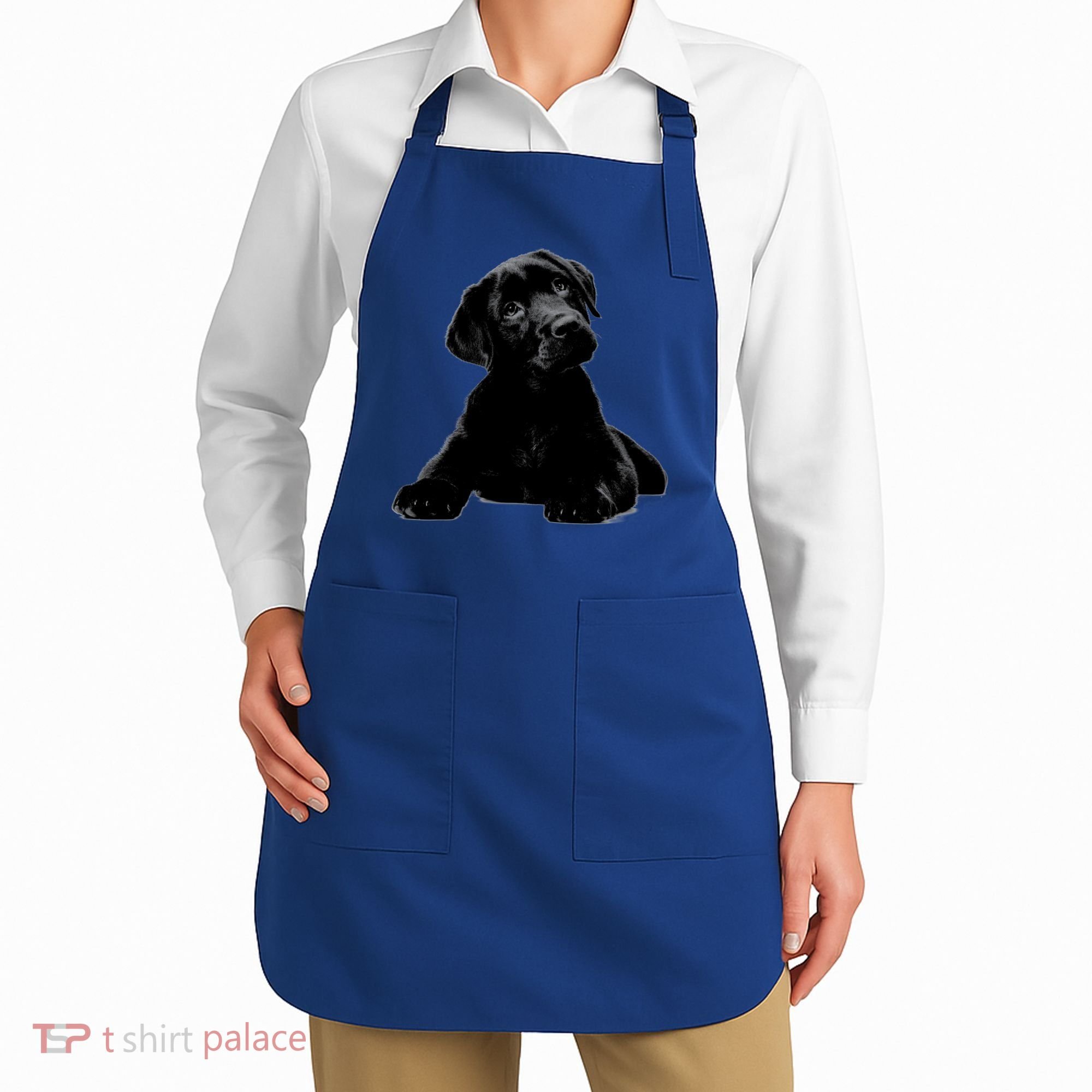 Cute Black Lab Puppy Dog Animal Lover Gift Apron