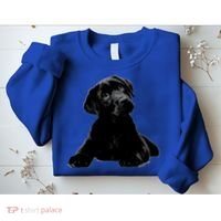 Cute Black Lab Puppy Dog Animal Lover Gift Sweatshirt thumb 2