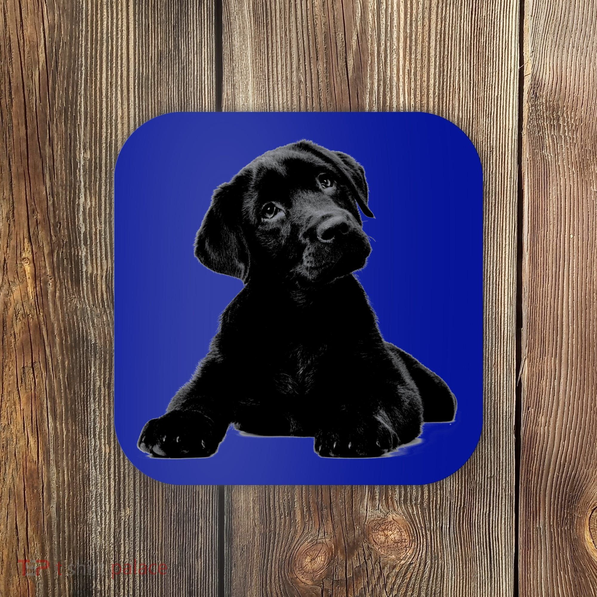 Cute Black Lab Puppy Dog Animal Lover Gift Coaster