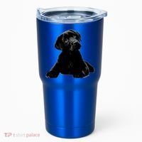Cute Black Lab Puppy Dog Animal Lover Gift Tumbler thumb 0