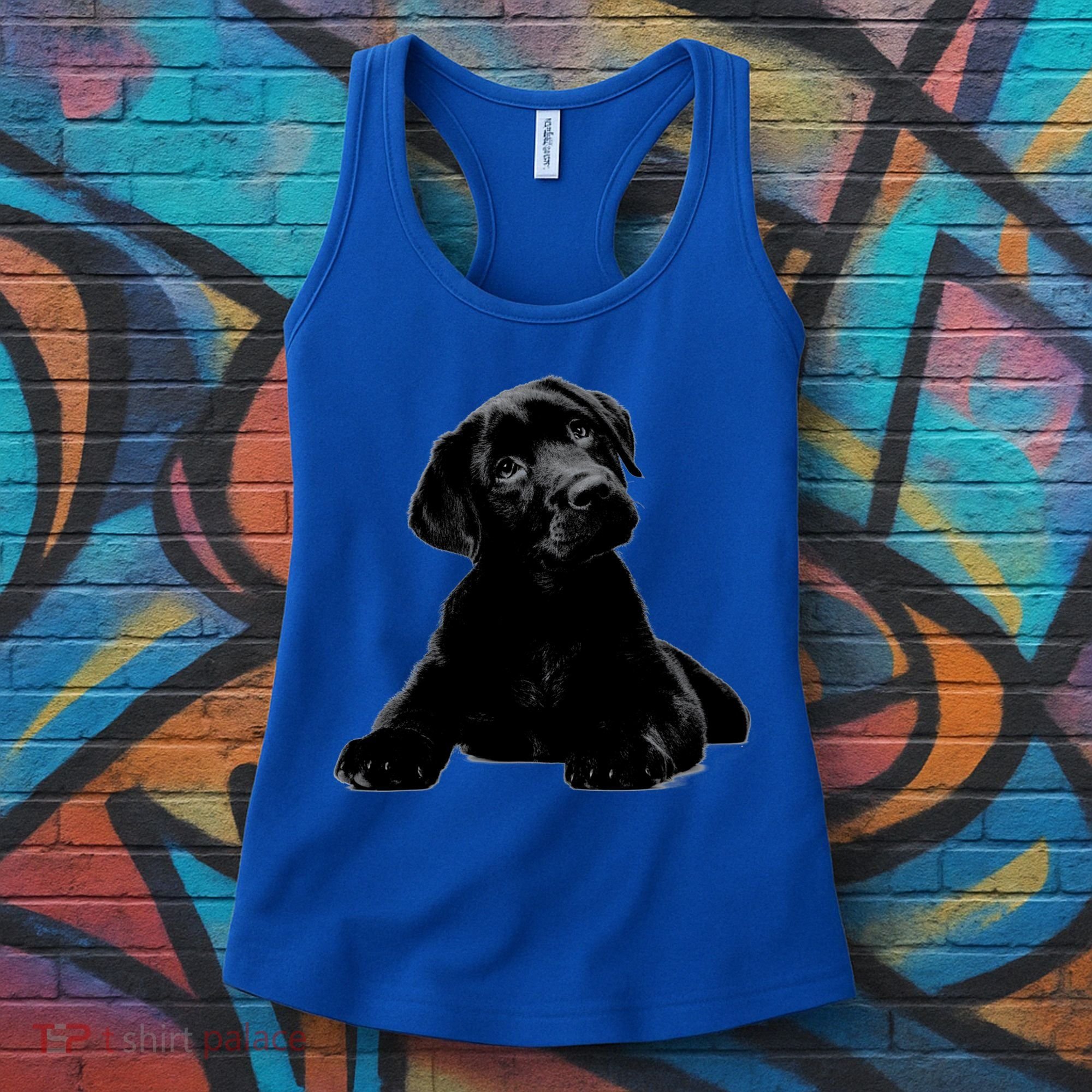 Cute Black Lab Puppy Dog Animal Lover Gift Women's Tank Top