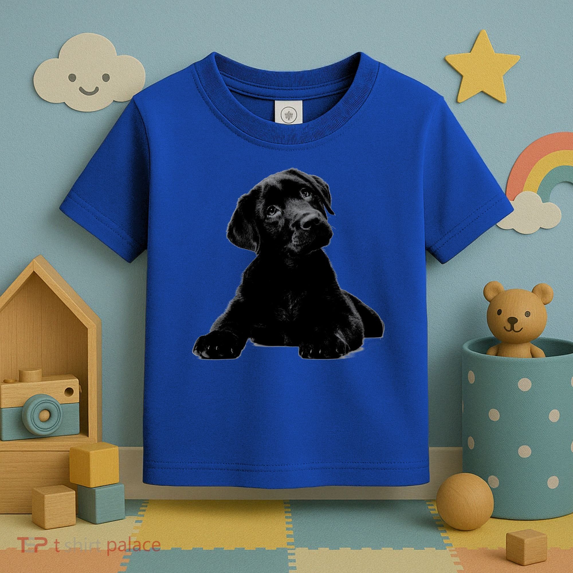 Cute Black Lab Puppy Dog Animal Lover Gift Toddler T-Shirt
