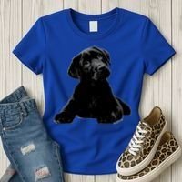 Cute Black Lab Puppy Dog Animal Lover Gift Women's T-Shirt thumb 3