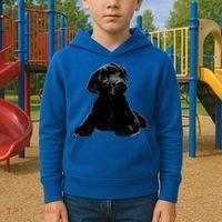 Cute Black Lab Puppy Dog Animal Lover Gift Kids Hoodie thumb 2