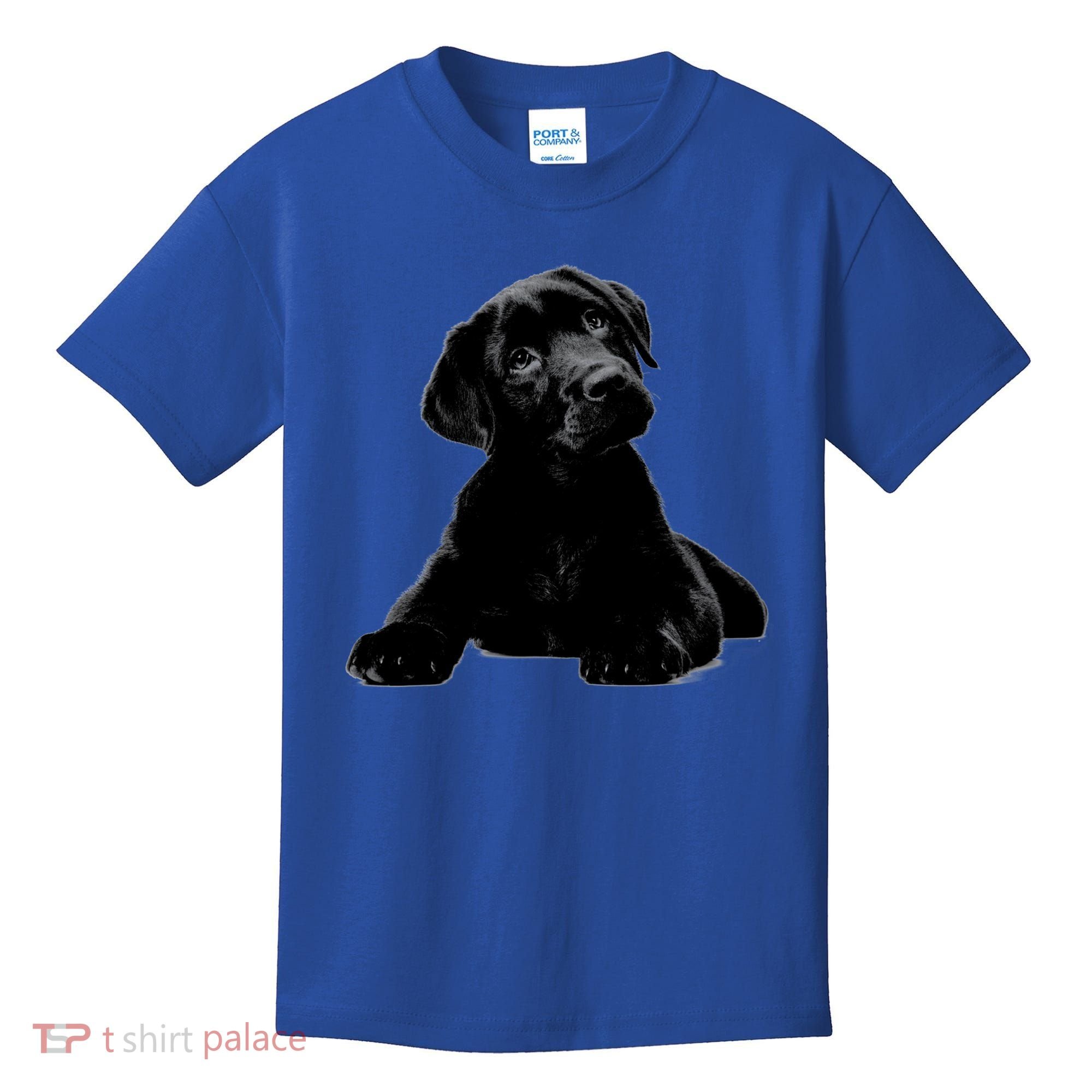 Cute Black Lab Puppy Dog Animal Lover Gift Kids T-Shirt