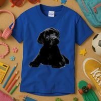 Cute Black Lab Puppy Dog Animal Lover Gift Kids T-Shirt thumb 3