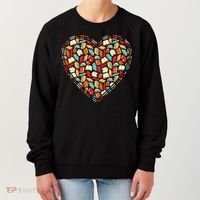 Cute Book Lover Reading Fan Heart Women's Sweatshirt thumb 0