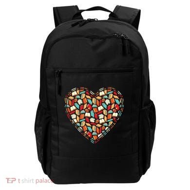 Cute Book Lover Reading Fan Heart Backpack