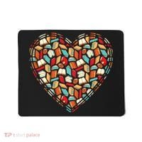Cute Book Lover Reading Fan Heart Mousepad thumb 0