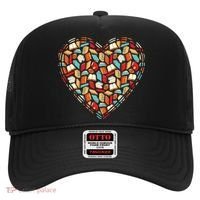 Cute Book Lover Reading Fan Heart Hat thumb 0