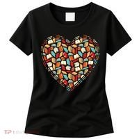 Cute Book Lover Reading Fan Heart Women's T-Shirt thumb 0