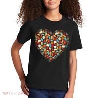 Cute Book Lover Reading Fan Heart Kids T-Shirt thumb 2