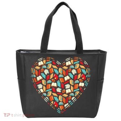 Cute Book Lover Reading Fan Heart Tote Bag