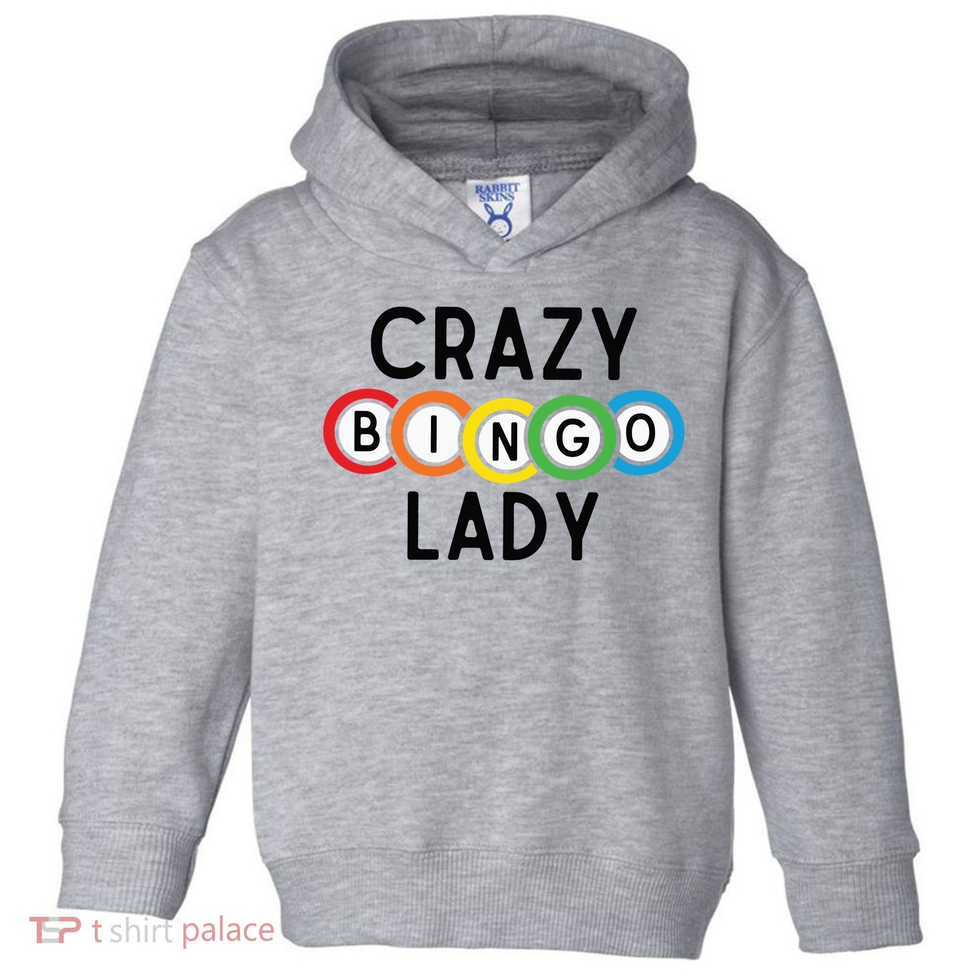 Crazy Bingo Lady Toddler Hoodie