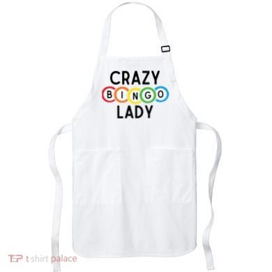 Crazy Bingo Lady Apron