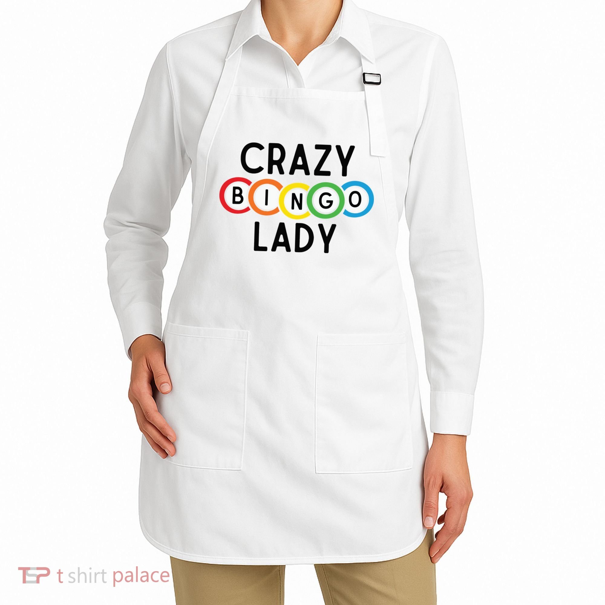 Crazy Bingo Lady Apron