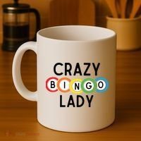 Crazy Bingo Lady Coffee Mug thumb 4