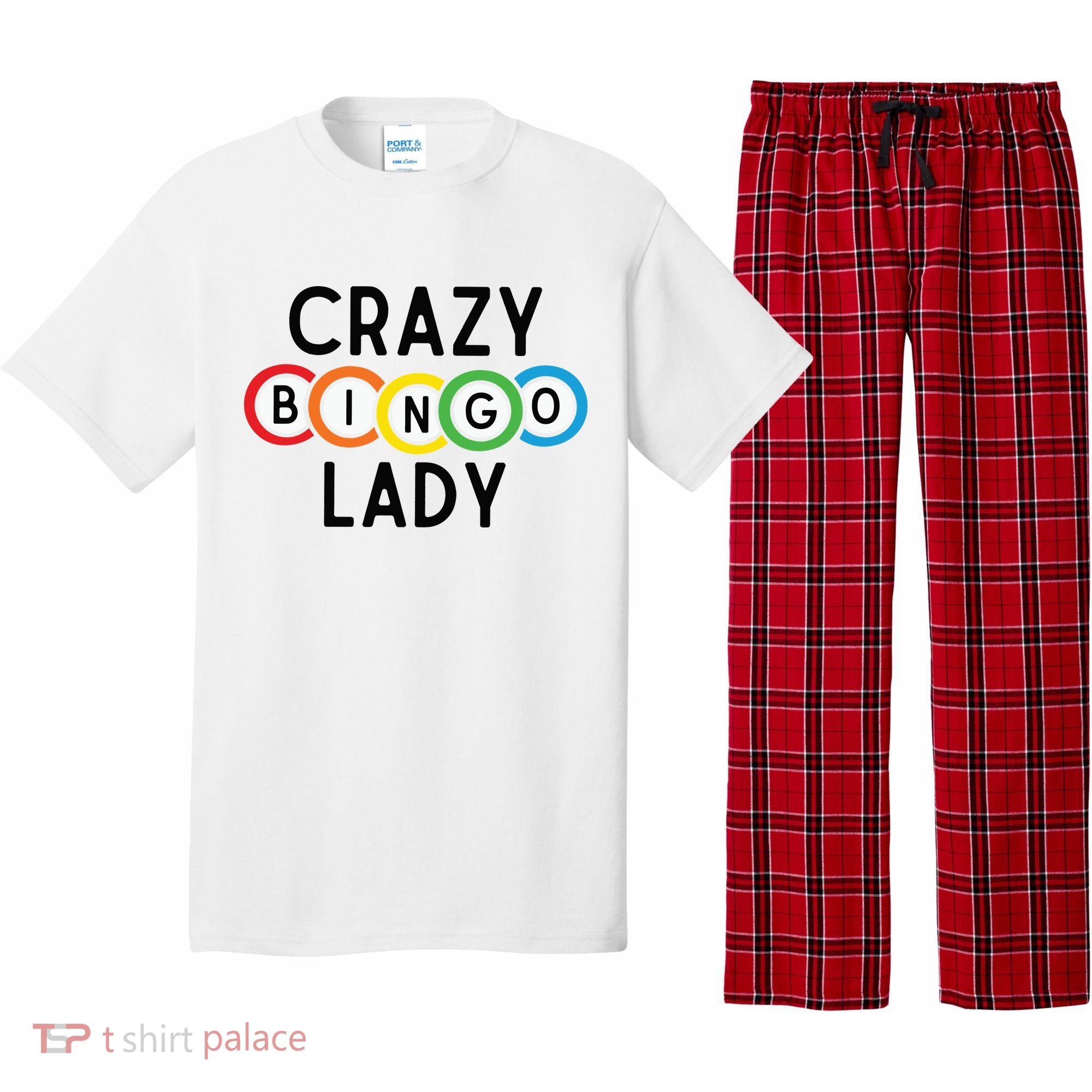 Crazy Bingo Lady Pajama Set