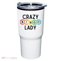 Crazy Bingo Lady Tumbler thumb 0