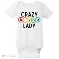Crazy Bingo Lady Baby Bodysuit thumb 0