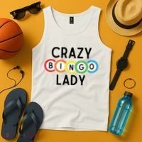 Crazy Bingo Lady Tank Top thumb 4