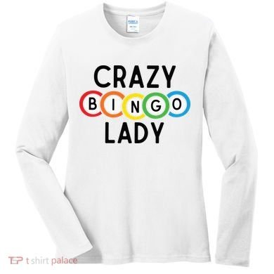 Crazy Bingo Lady Women's Long Sleeve Shirt