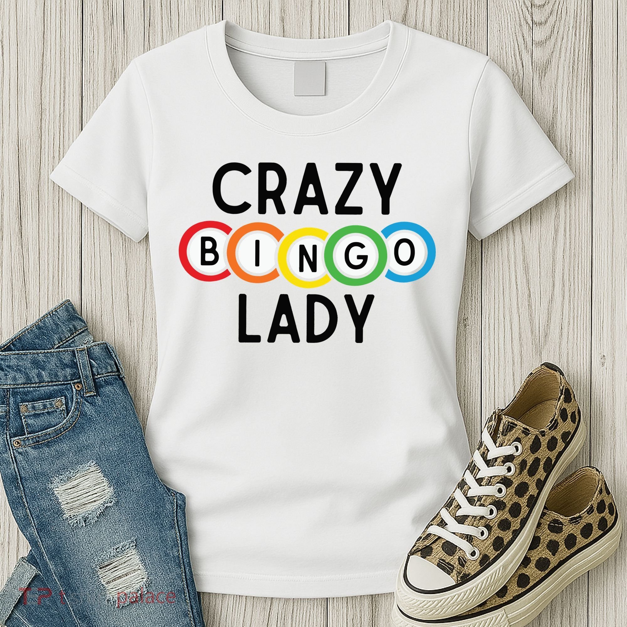 Crazy Bingo Lady Women's T-Shirt
