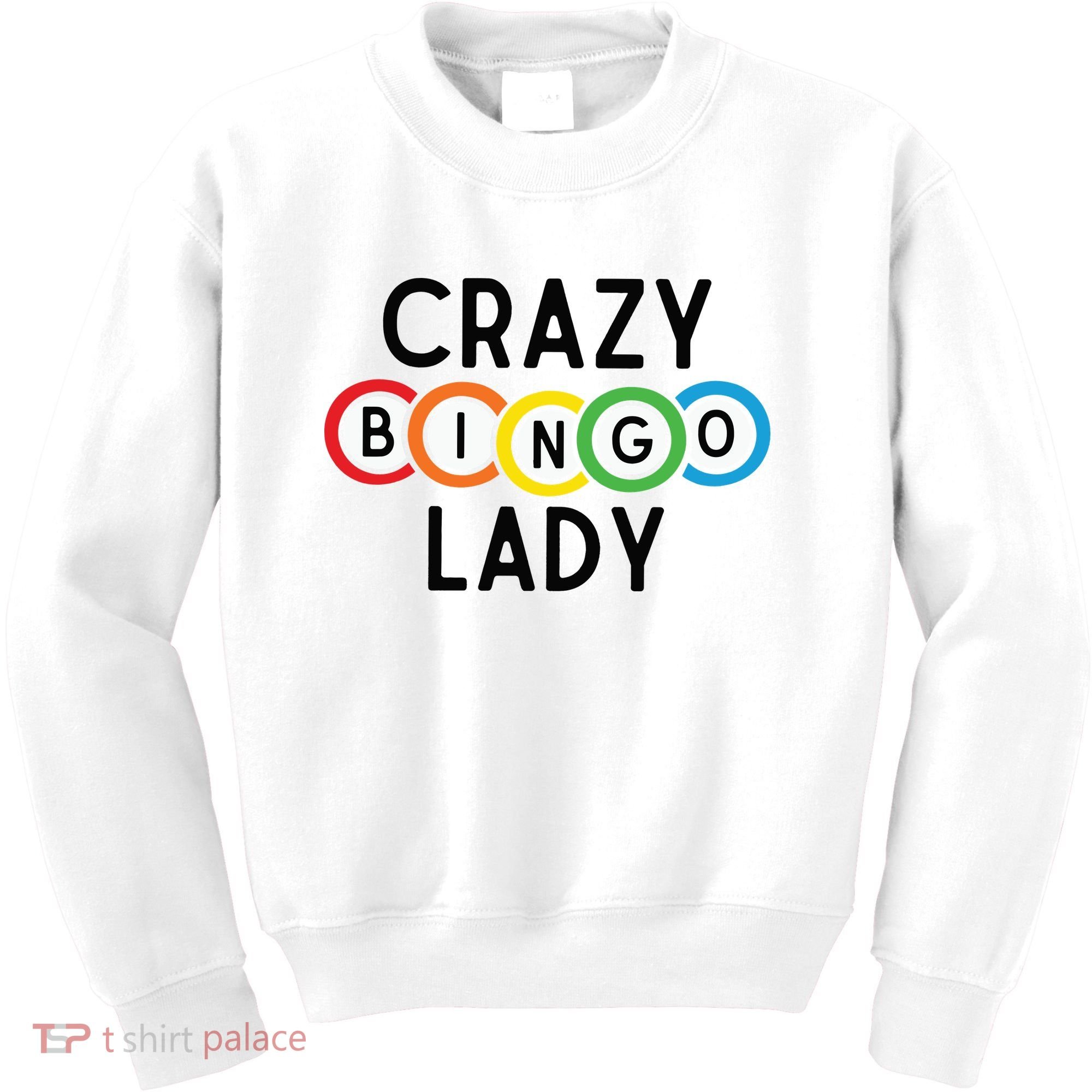 Crazy Bingo Lady Kids Sweatshirt