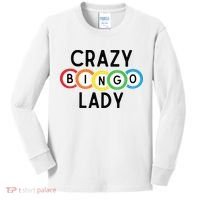 Crazy Bingo Lady Kids Long Sleeve Shirt thumb 0