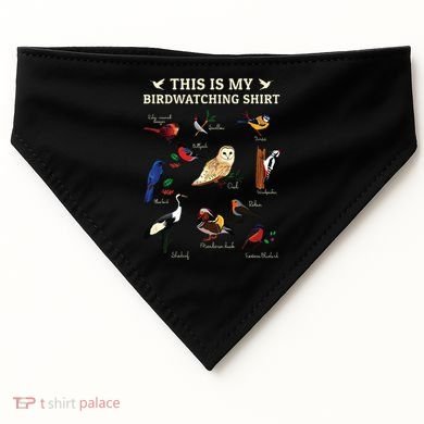 Cool Bird Lover Birdwatching Present Birdwatcher Birder Gift USA-Made Doggie Bandana