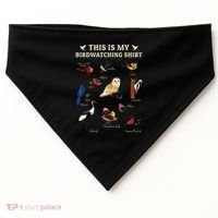 Cool Bird Lover Birdwatching Present Birdwatcher Birder Gift USA-Made Doggie Bandana thumb 0