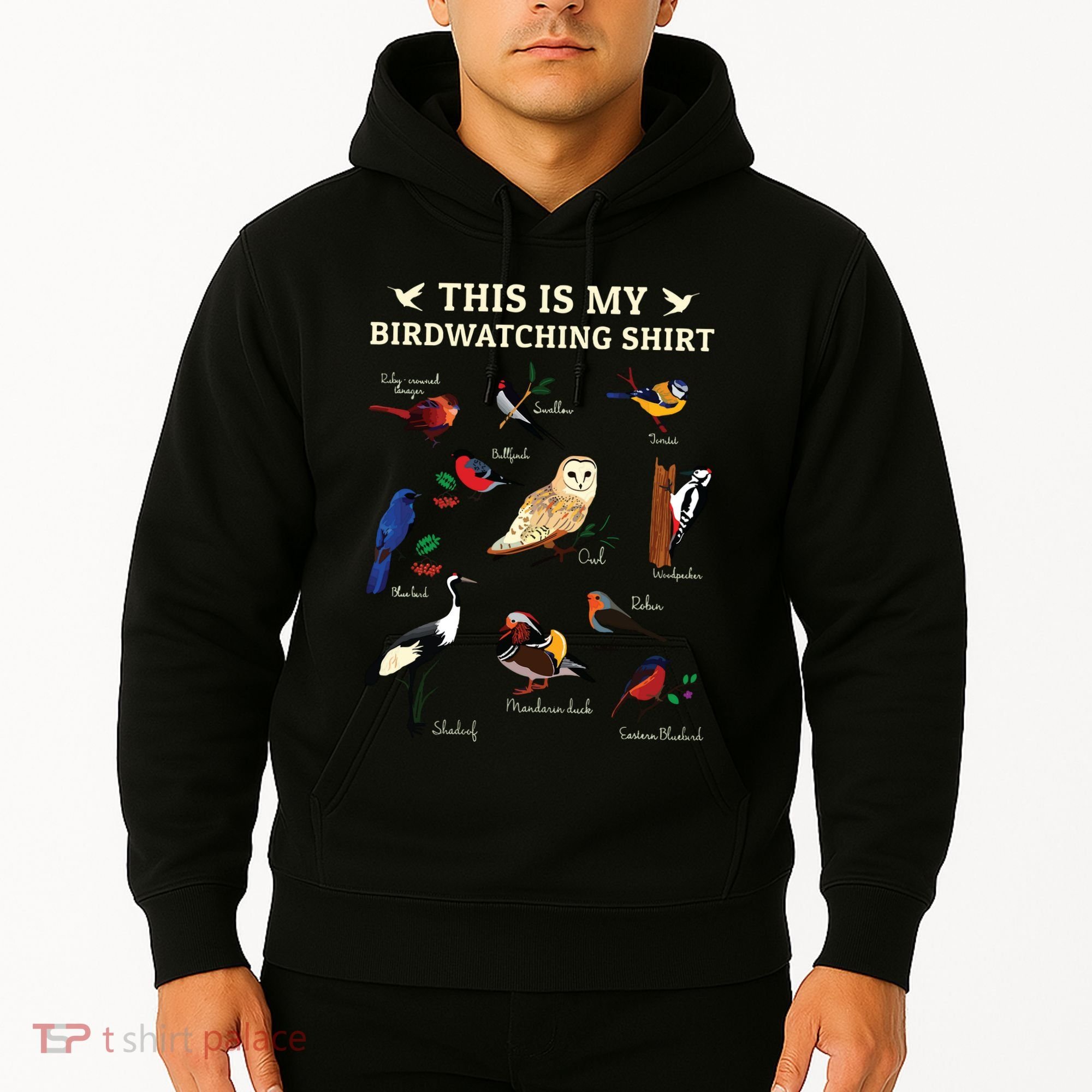 Cool Bird Lover Birdwatching Present Birdwatcher Birder Gift Hoodie