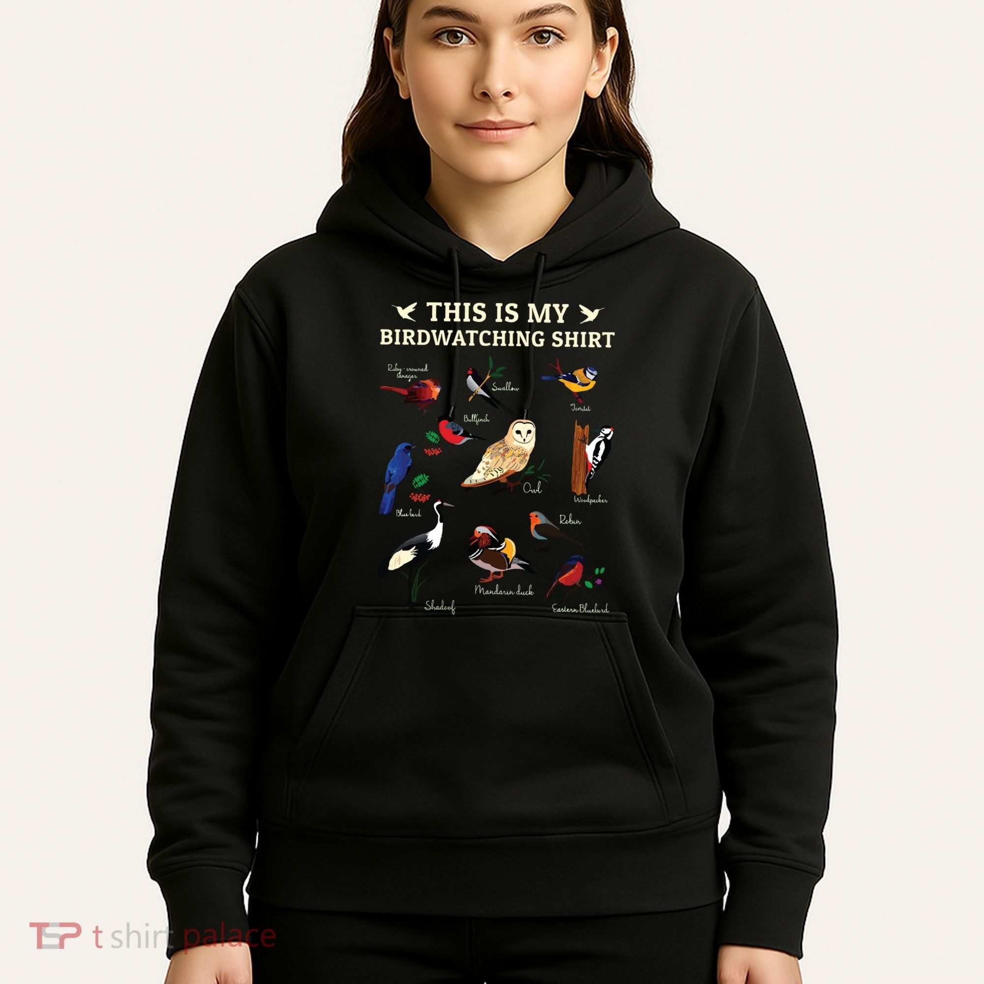 Cool Bird Lover Birdwatching Present Birdwatcher Birder Gift Hoodie