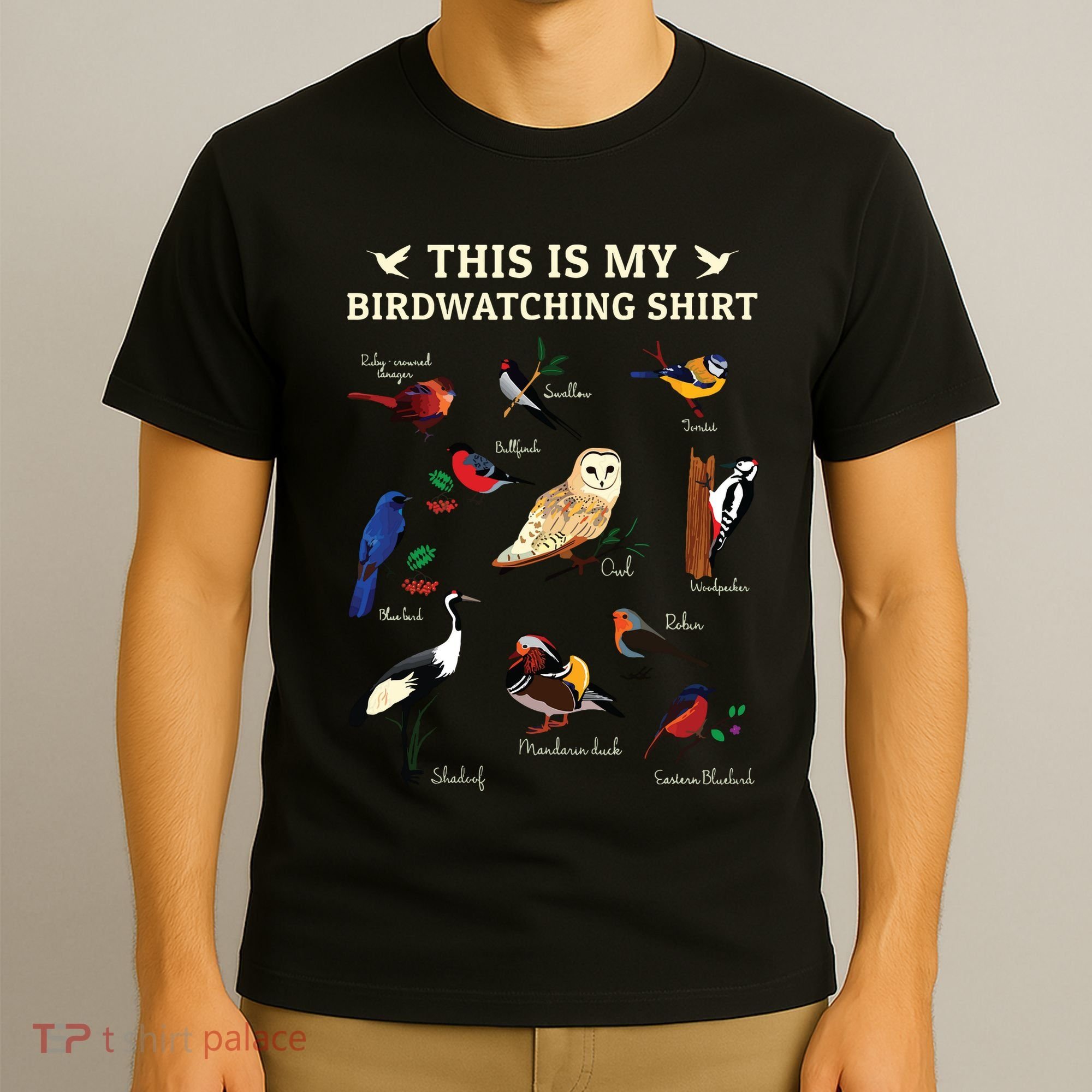 Cool Bird Lover Birdwatching Present Birdwatcher Birder Gift T-Shirt