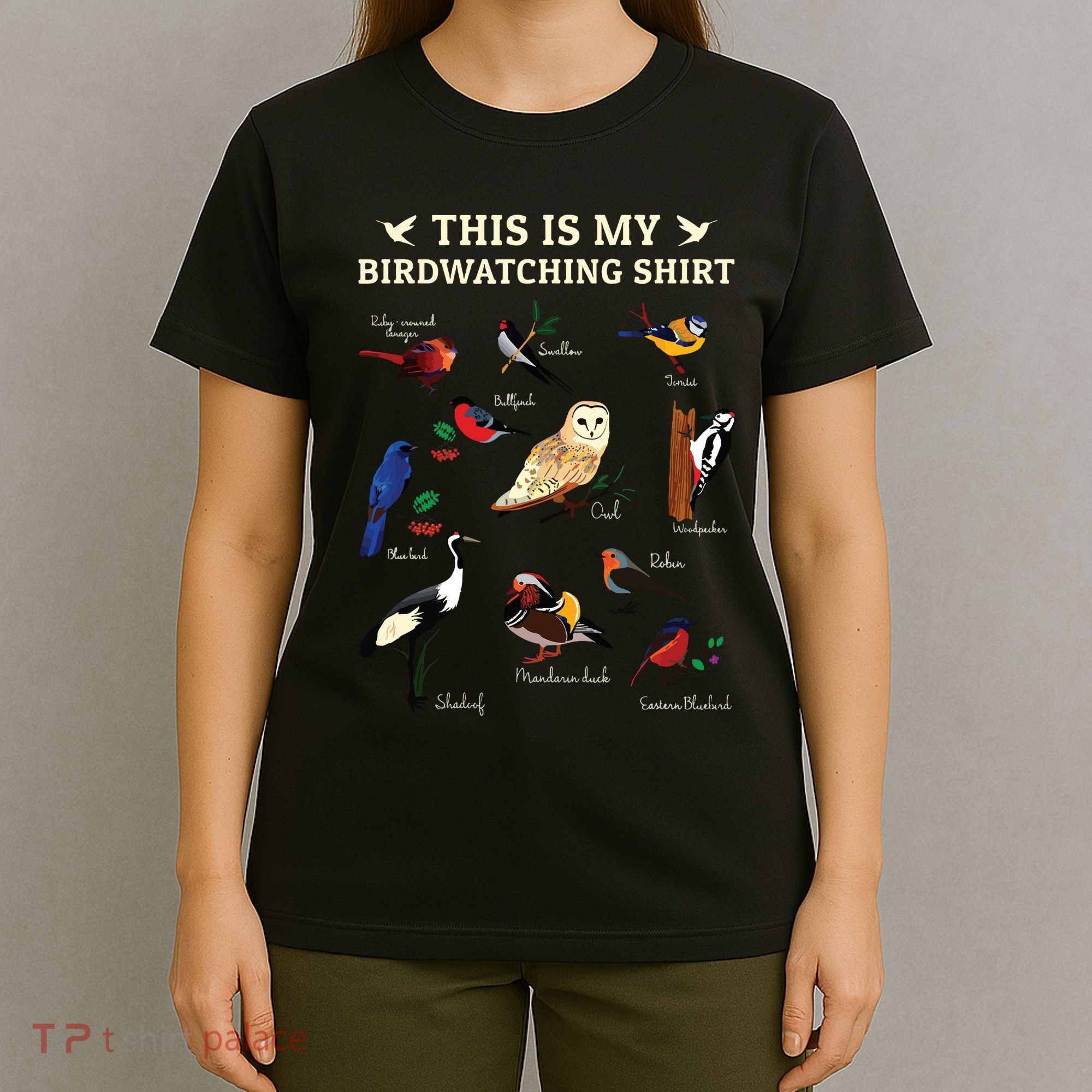 Cool Bird Lover Birdwatching Present Birdwatcher Birder Gift T-Shirt