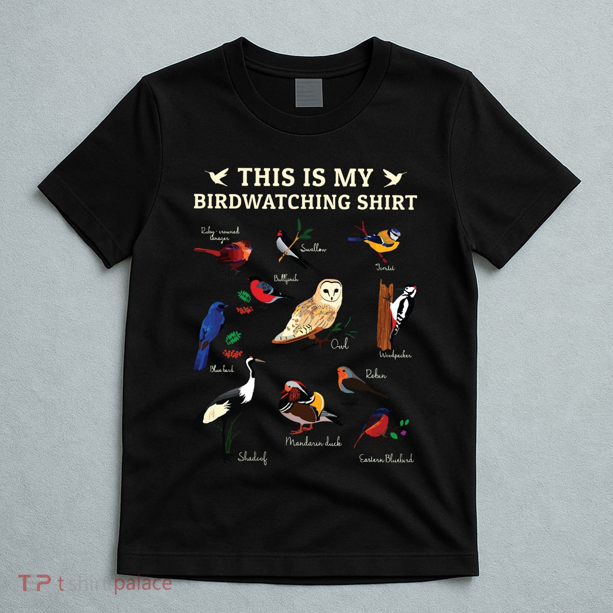 Cool Bird Lover Birdwatching Present Birdwatcher Birder Gift T-Shirt