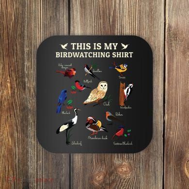Cool Bird Lover Birdwatching Present Birdwatcher Birder Gift Coaster