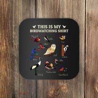 Cool Bird Lover Birdwatching Present Birdwatcher Birder Gift Coaster thumb 0