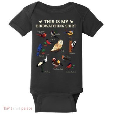 Cool Bird Lover Birdwatching Present Birdwatcher Birder Gift Baby Bodysuit